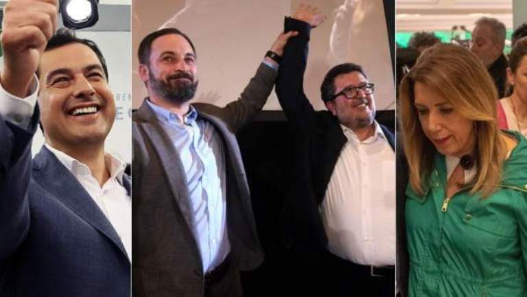 Hundimiento de PSOE en Andalucía y auge de la ultraderecha con 12 diputados