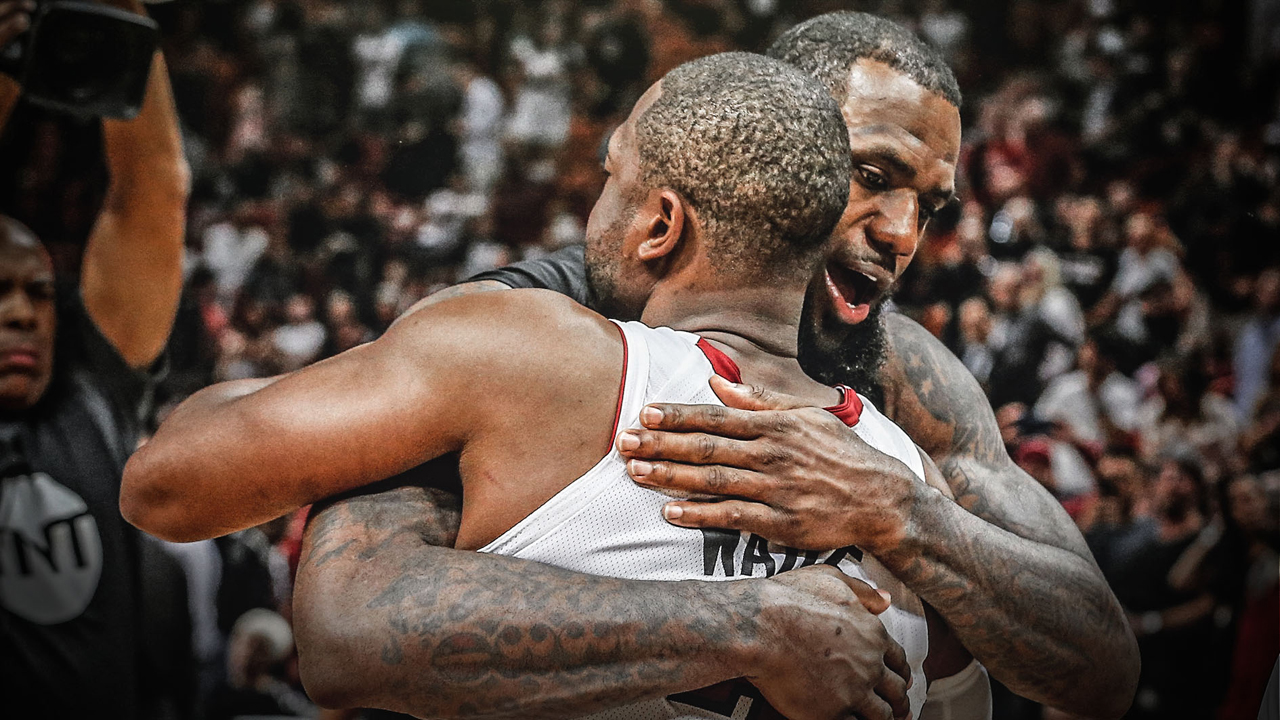 Dwyane reacts to his final game with LeBron James