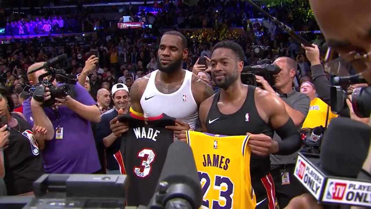LeBron James and Dwyane Wade talk about their final game
