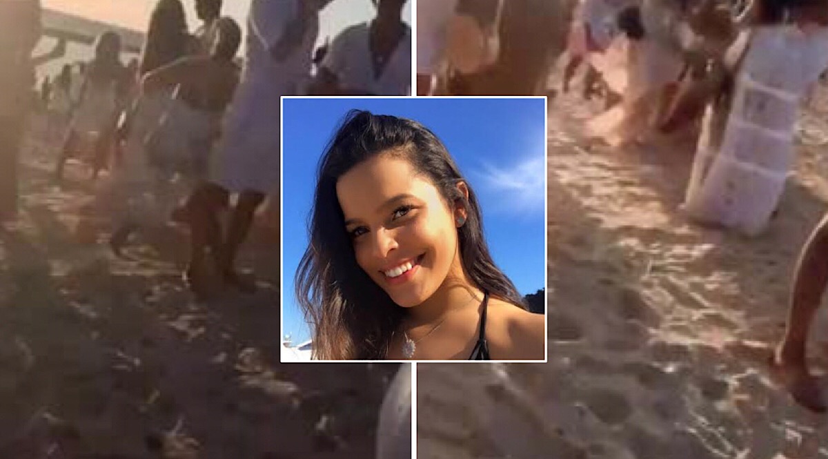Ex-BBB Mayla Araújo teria apanhando em praia durante comemoração do ano novo