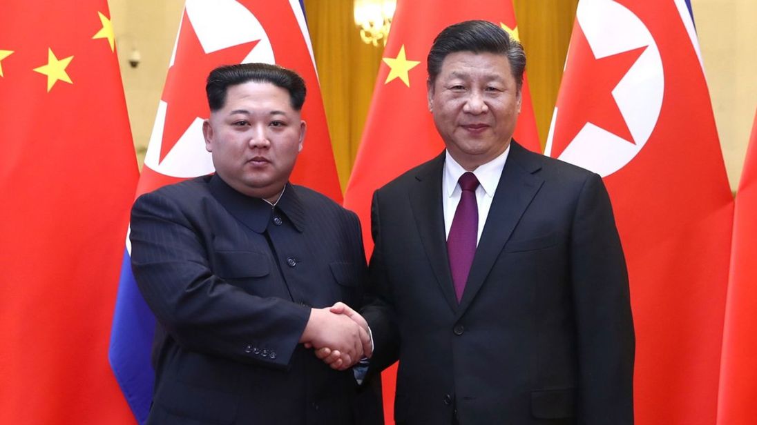 Kim Jong-un on his way back to Pyongyang after China visit