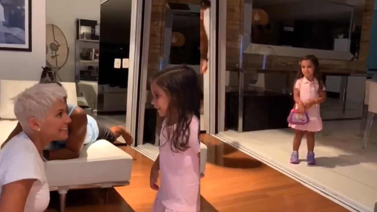 Deborah Secco muda de visual e reação da filha viraliza