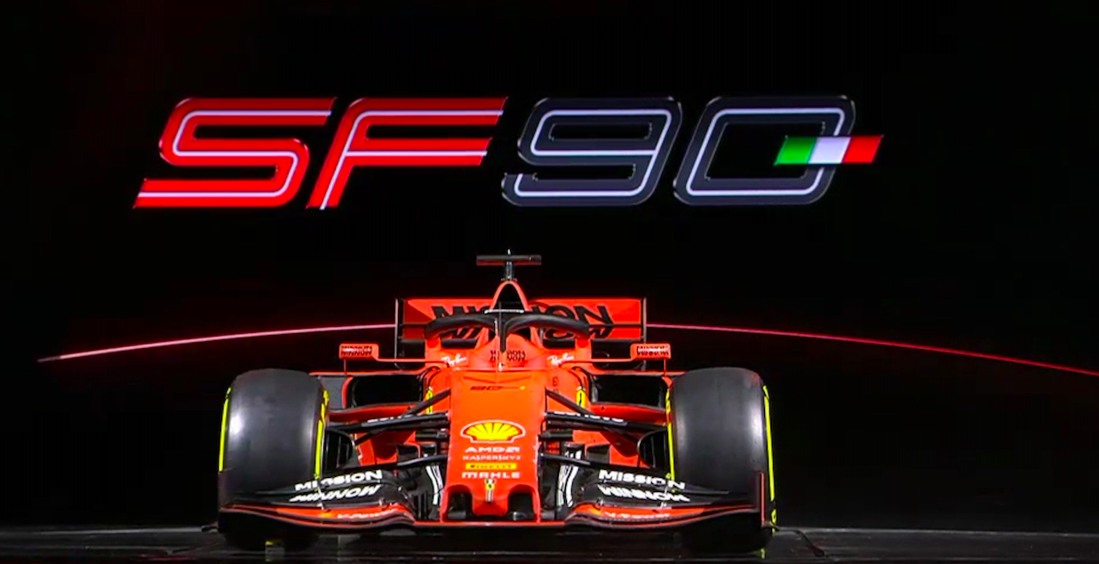 Ferrari apresenta seu carro para 2019 com nova pintura