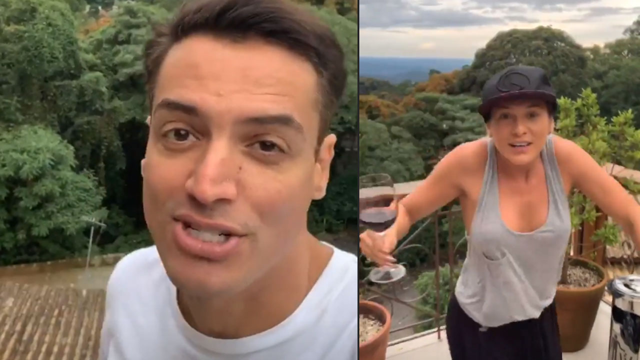 Leo Dias compartilha vista da mansão de Lívia Andrade no Instagram