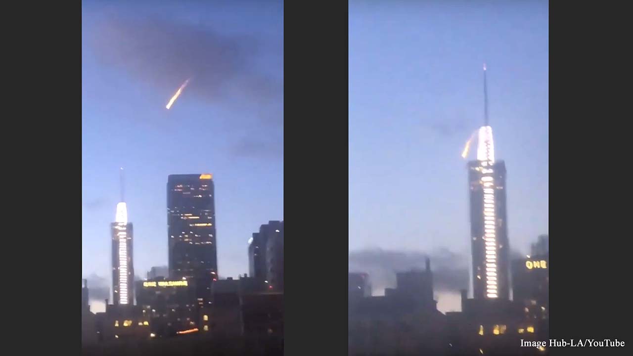 Fireball in Los Angeles skies was not a meteor or aliens