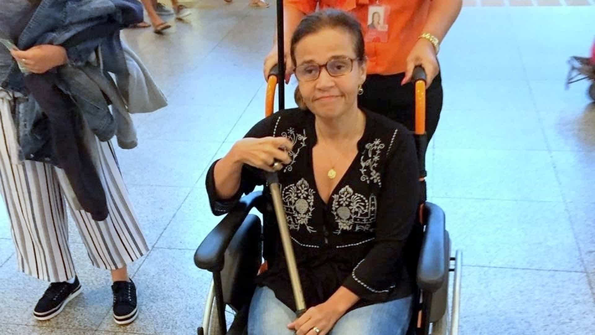 Cláudia Rodrigues já não reconhece a filha e é transferida para hospital em SP