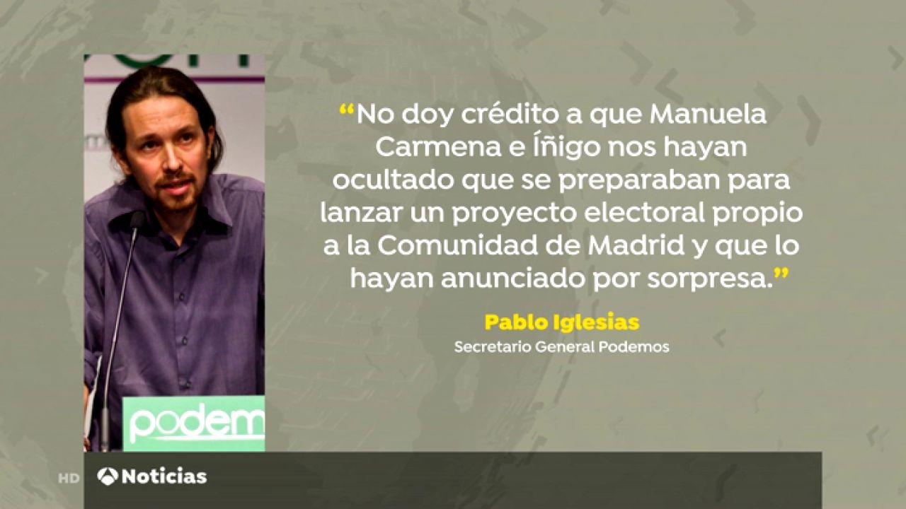 Ni anticapitalistas ni errejonistas dan la bienvenida a Pablo Iglesias en su regreso