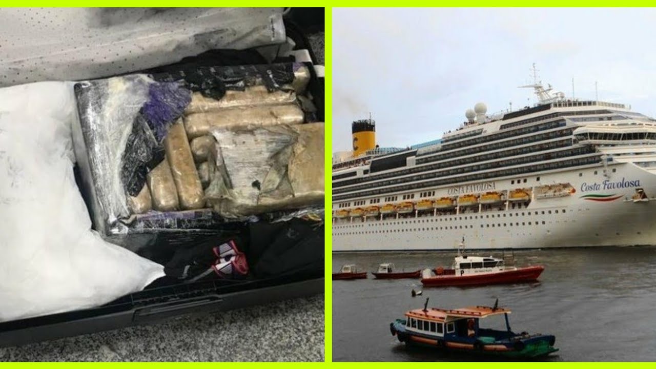PF prende 16 passageiros com 300 kg de cocaína em cruzeiro de luxo