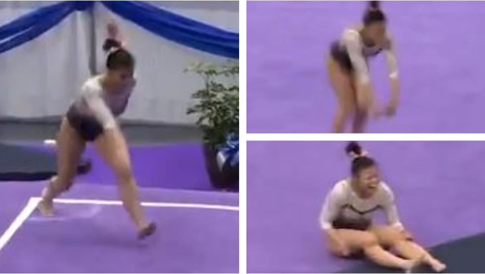 La gimnasta Samantha Cerio se retira de la competición tras romperse las dos piernas