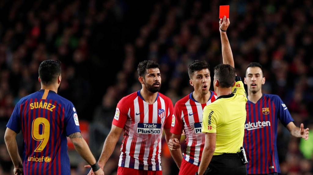 A favor de la sanción de 8 partidos a Diego Costa tras ser expulsado