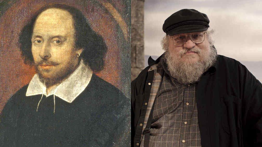 William Shakespeare y George R.R. Martin creador de 'Juego de Tronos' están relacionados