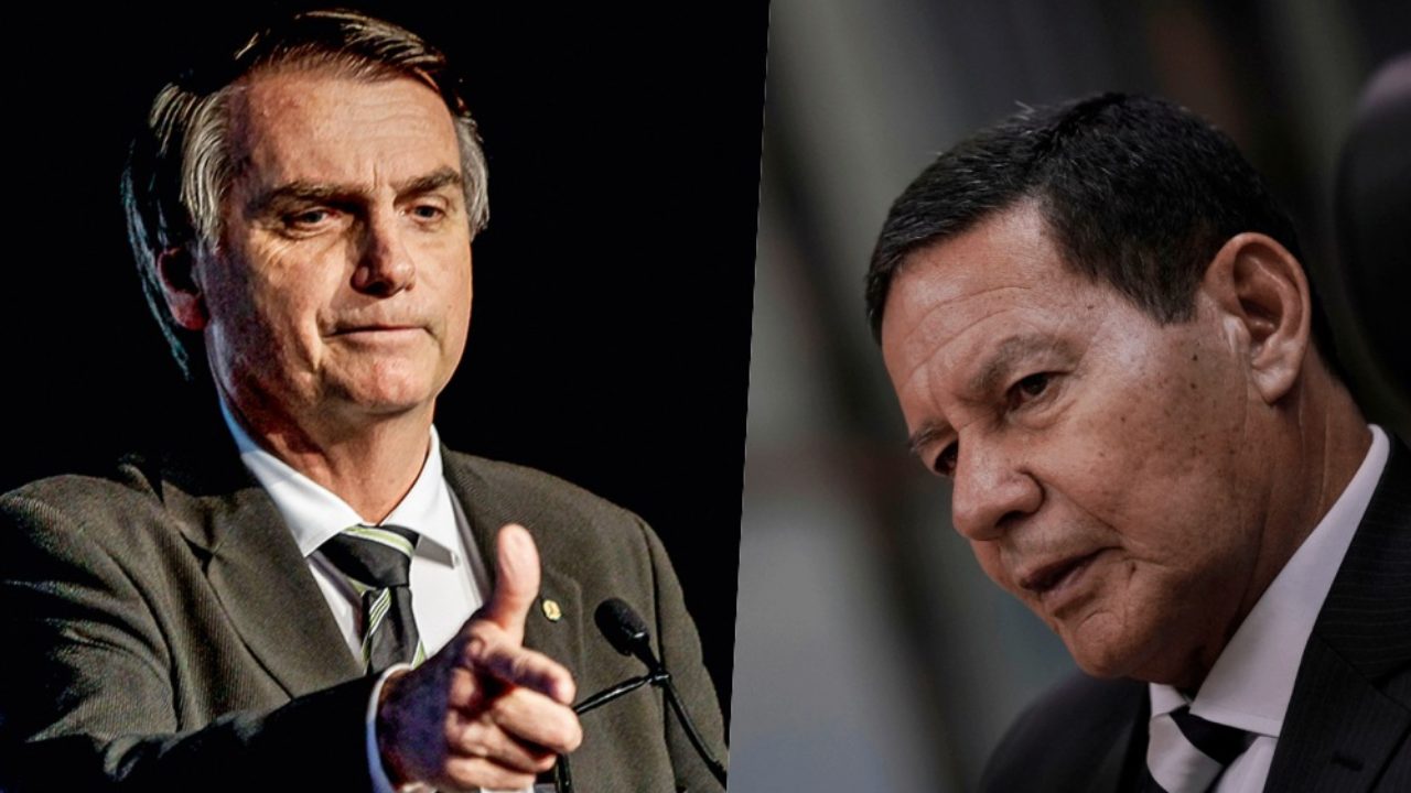 Jair Bolsonaro comenta atritos envolvendo o filho Carlos e o vice-presidente Mourão
