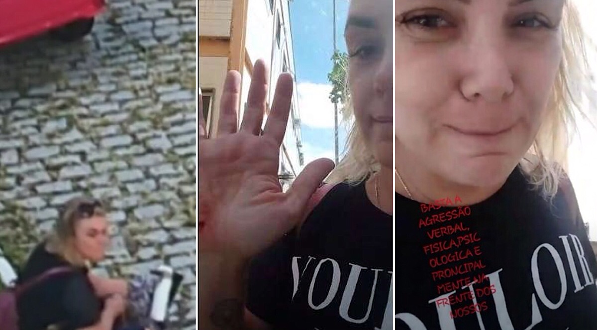 Ex-paquita é flagrada ferindo próprio corpo ante de denunciar marido por agressão