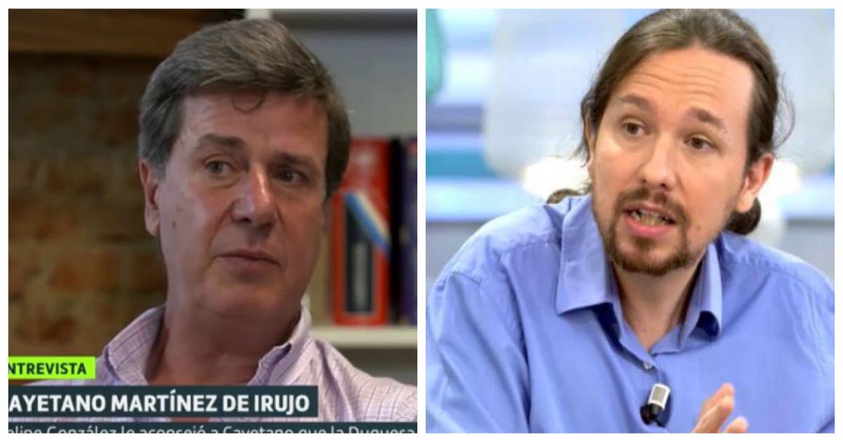 Cayetano Martínez de Irujo arremete contra Pablo Iglesias por su forma de vestir