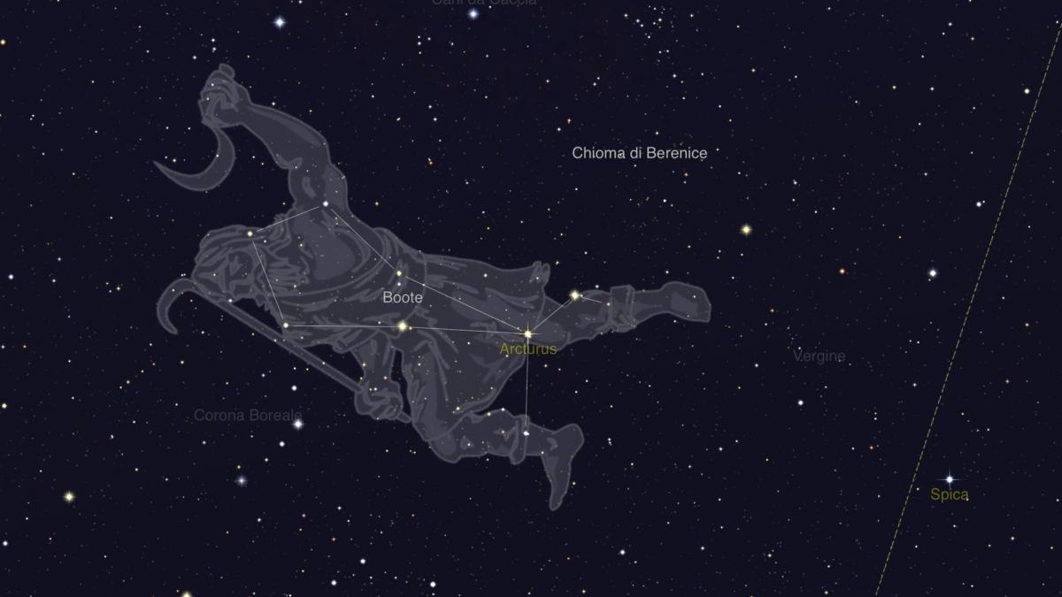 La costellazione di Bootes: visibile dall'emisfero boreale