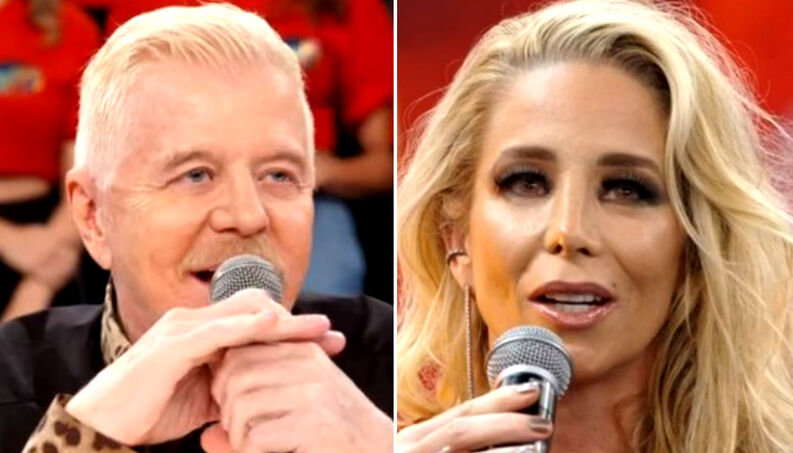 Miguel Falabella sai em defesa de Danielle Winits no Faustão e internautas reclamam