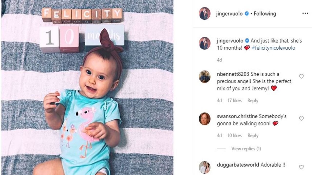 'Counting On' fans love it that baby Felicity seems to be walking at 10-months old