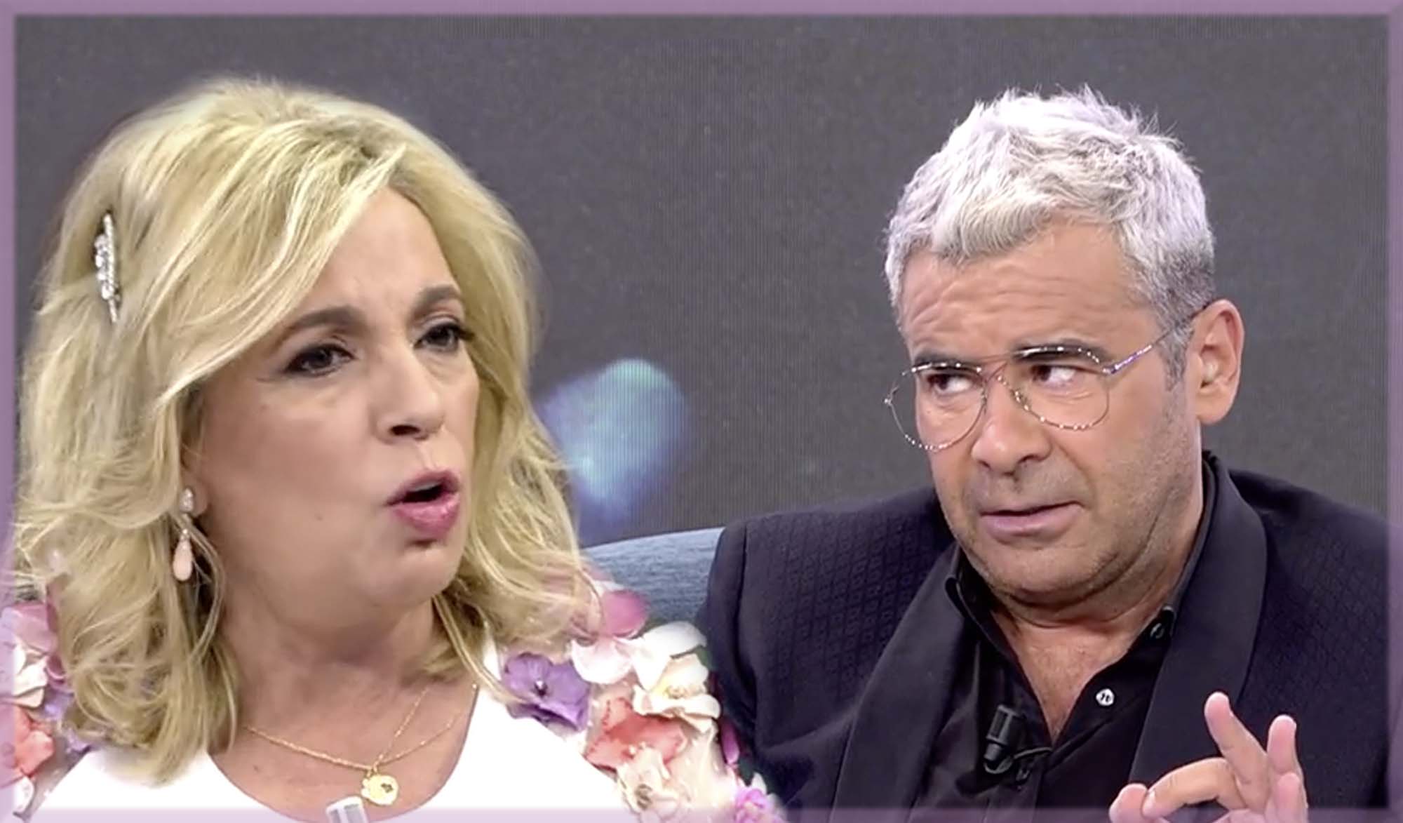 Jorge Javier le dice a Terelu que Carmen Borrego está desquiciada y es injusta