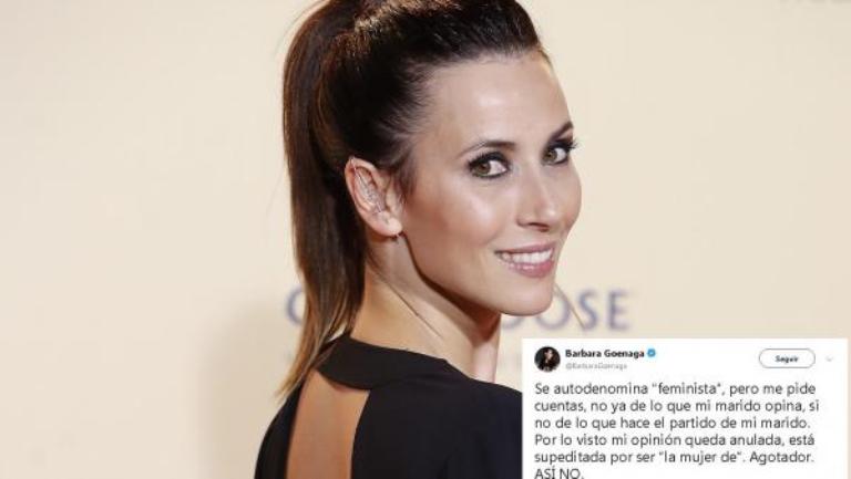 Tras discutir con una feminista radical, Bárbara Goenaga abandona Twitter