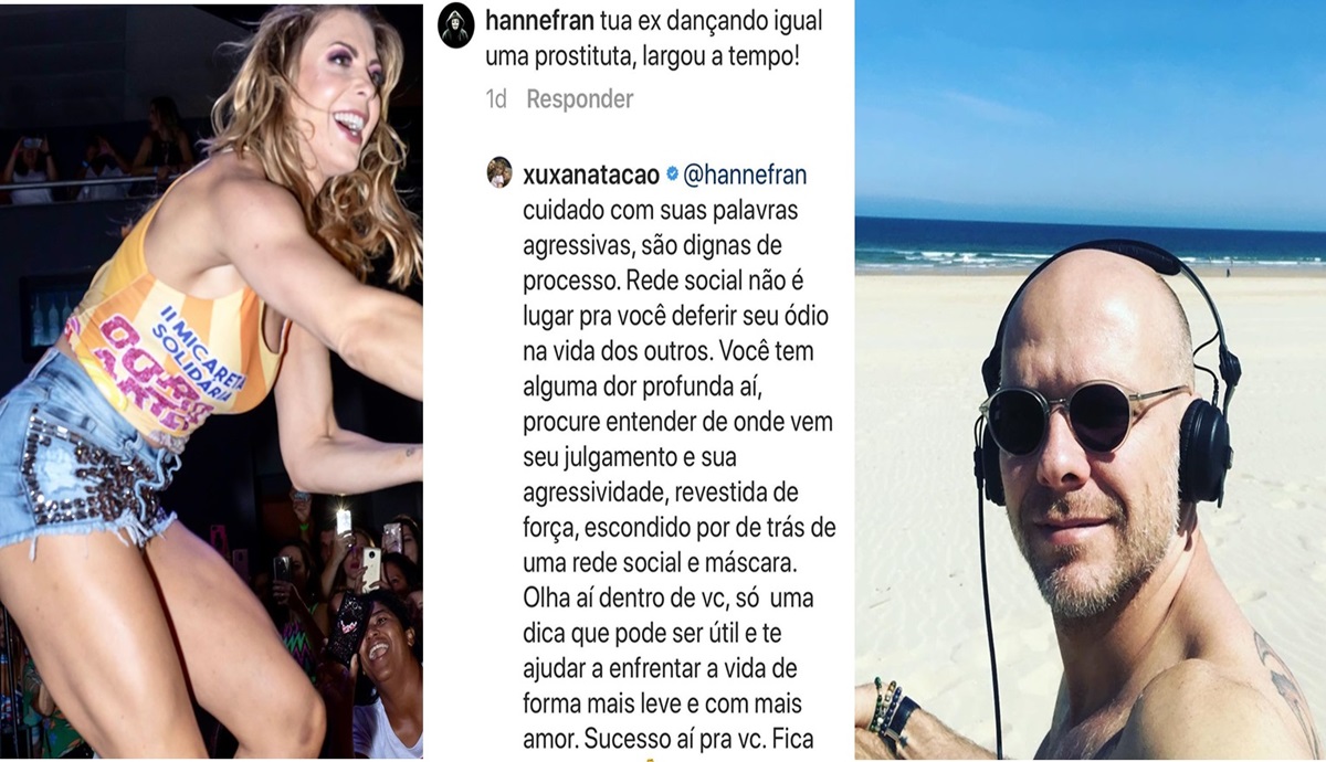 Xuxa se revolta com seguidor que chamou sua ex-mulher de 'protituta'