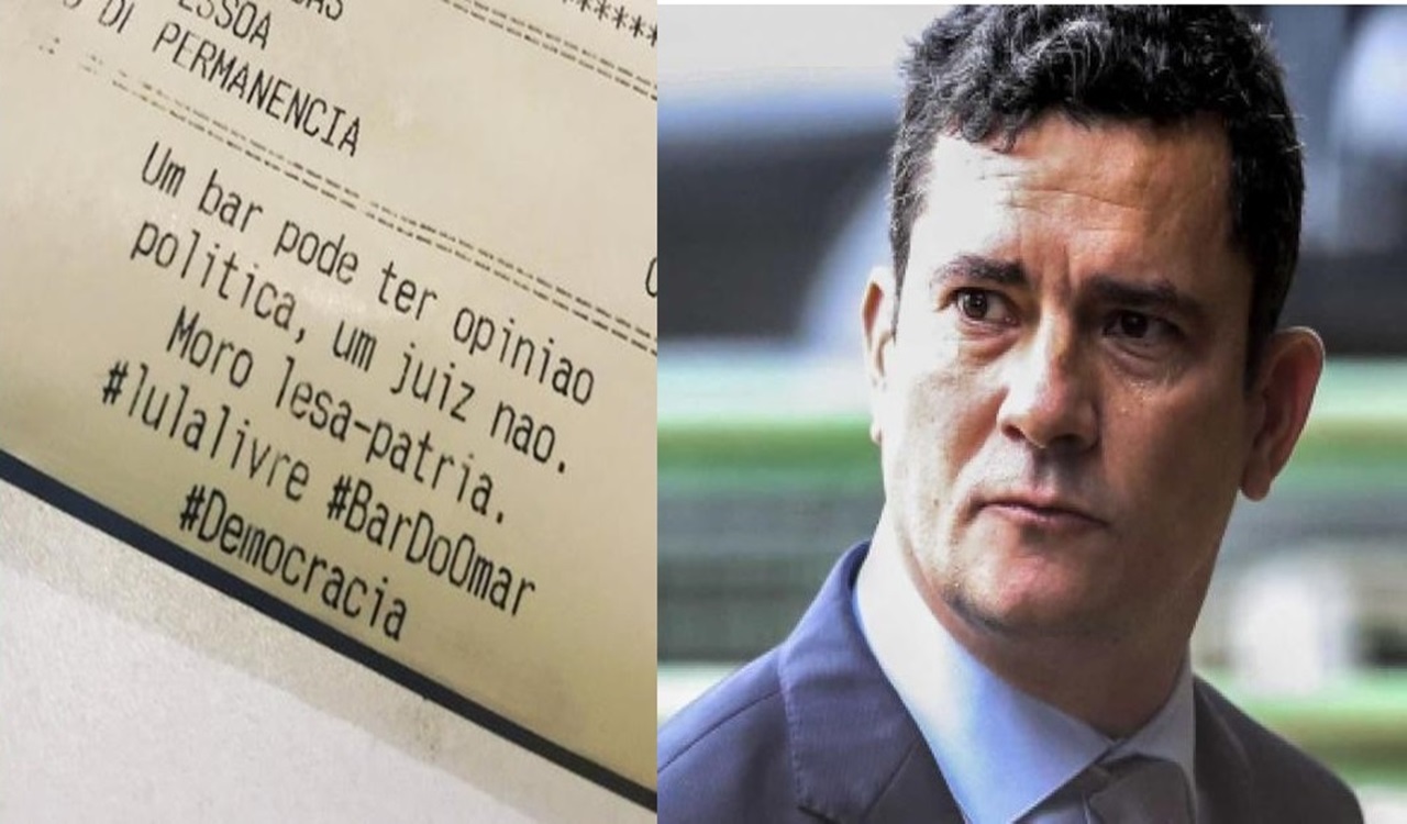 Bar deixa recado contra Sérgio Moro na conta e gera polêmica