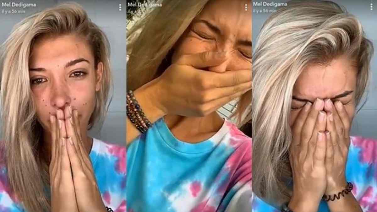 Mélanie Dedigama en larmes, son chaton est décédé dans ses bras
