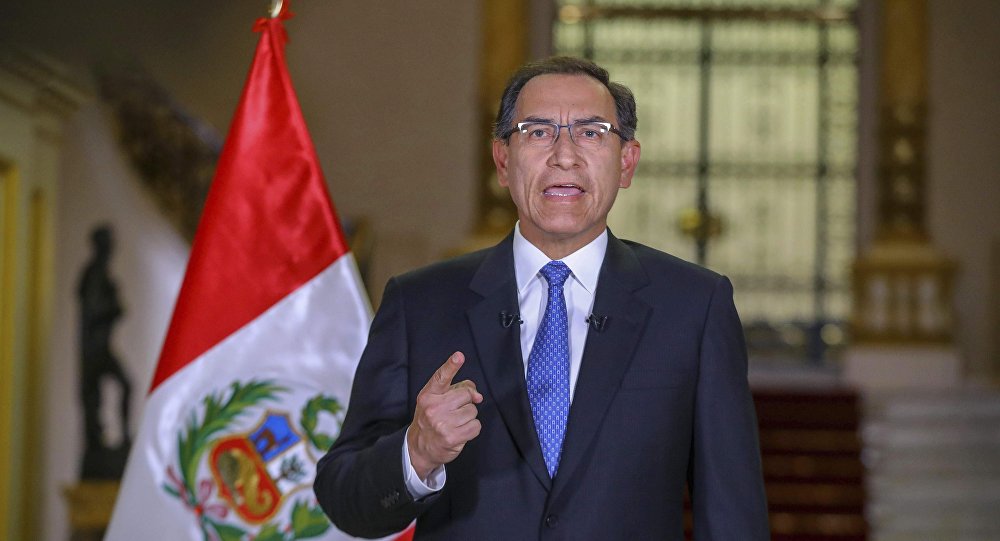 Martín Vizcarra propone adelantar las elecciones de Perú para el año 2020
