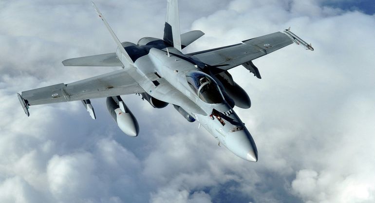 Un caza español voló cerca del avión del Ministro de Defensa ruso, Sergei Shoigu