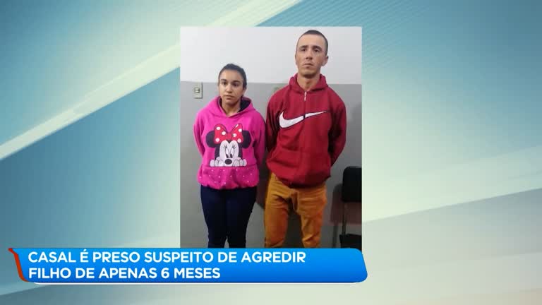 Casal é preso suspeito de quebrar braços e pernas de bebê de 6 meses