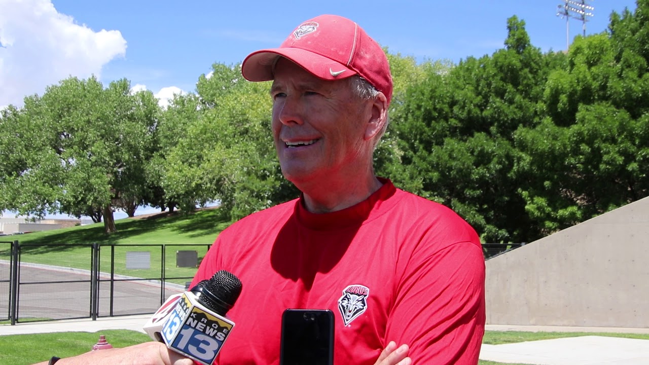 New Mexico's head football coach taken from stadium by ambulance