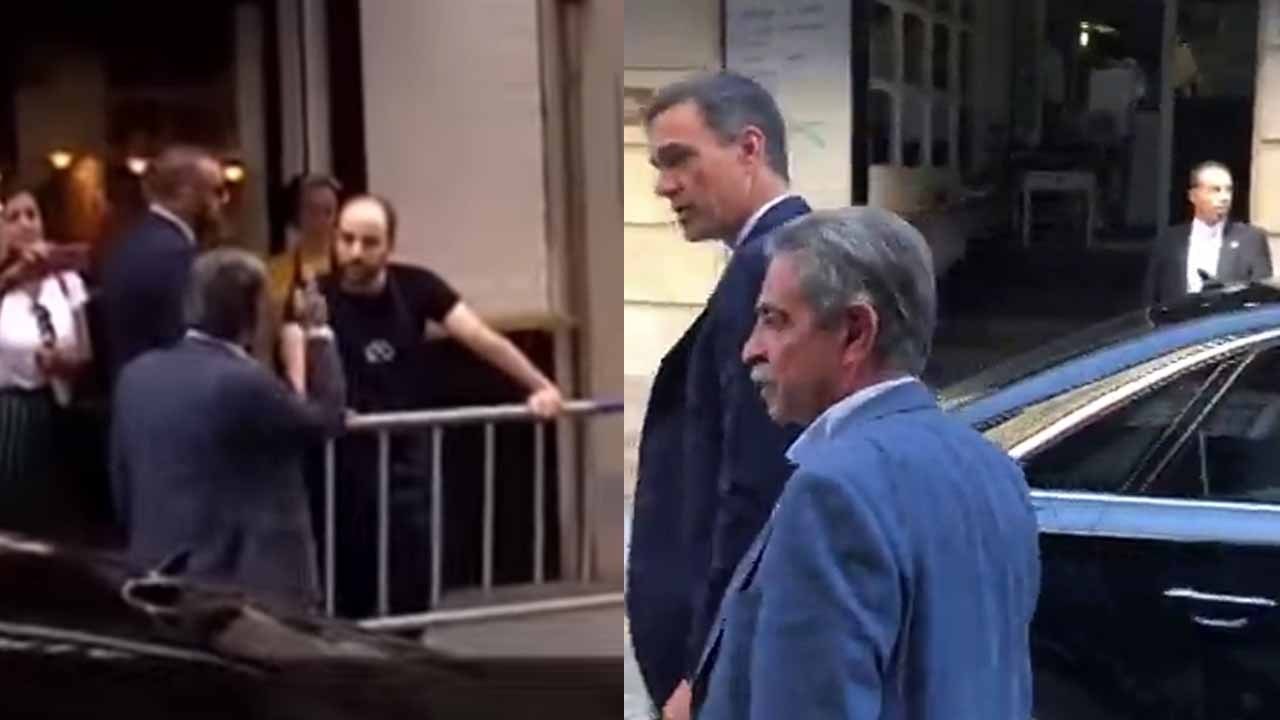 Revilla abronca a un camarero en plena calle por llamar 'hijo de p...' a Sánchez