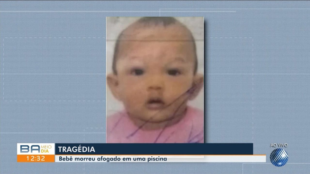 Bebê morre afogado em piscina no dia do aniversário