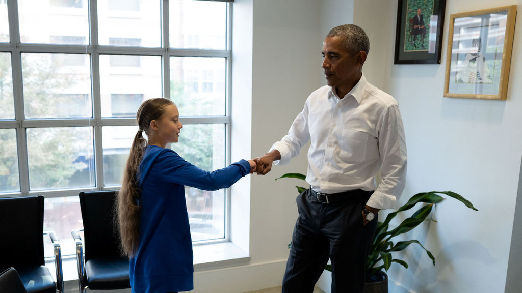 Obama se une a Greta Thunberg en la lucha por la defensa del medio ambiente