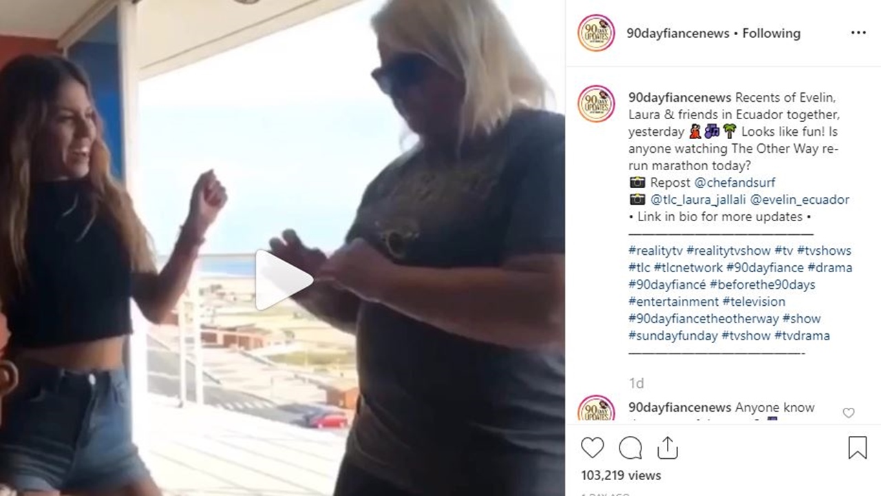 90 Day Fiance Lauras Still In Ecuador Partying With Evelin Over The Weekend 